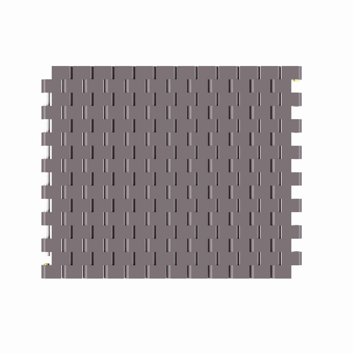 Rexnord 1505 Straight Running Solid Top, Material: Brown High Performance, Width: 6in, Pitch: 15mm - HP1505-6