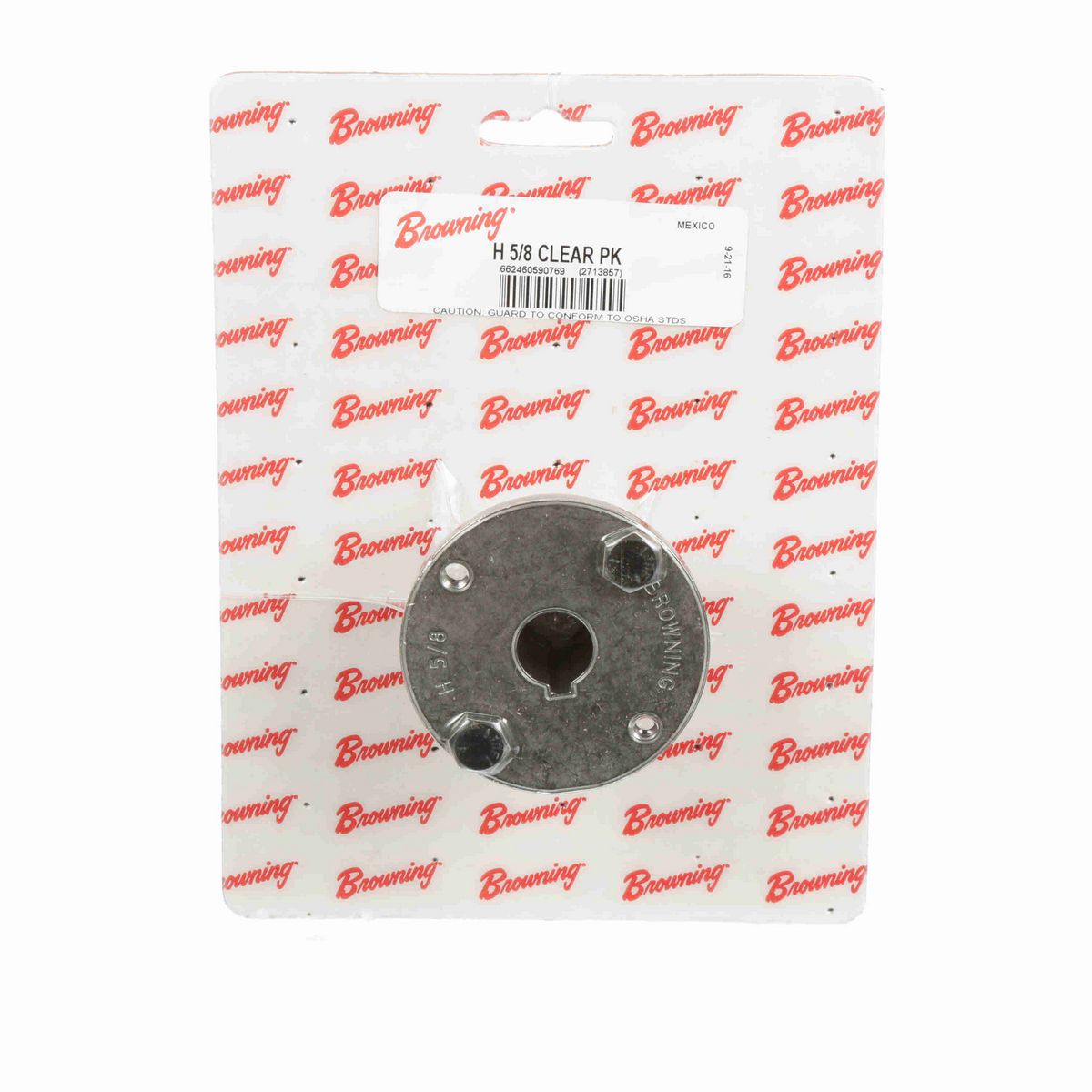 Browning Split Taper Bushing - Inch Bore Type - H 5/8 CLEAR PK