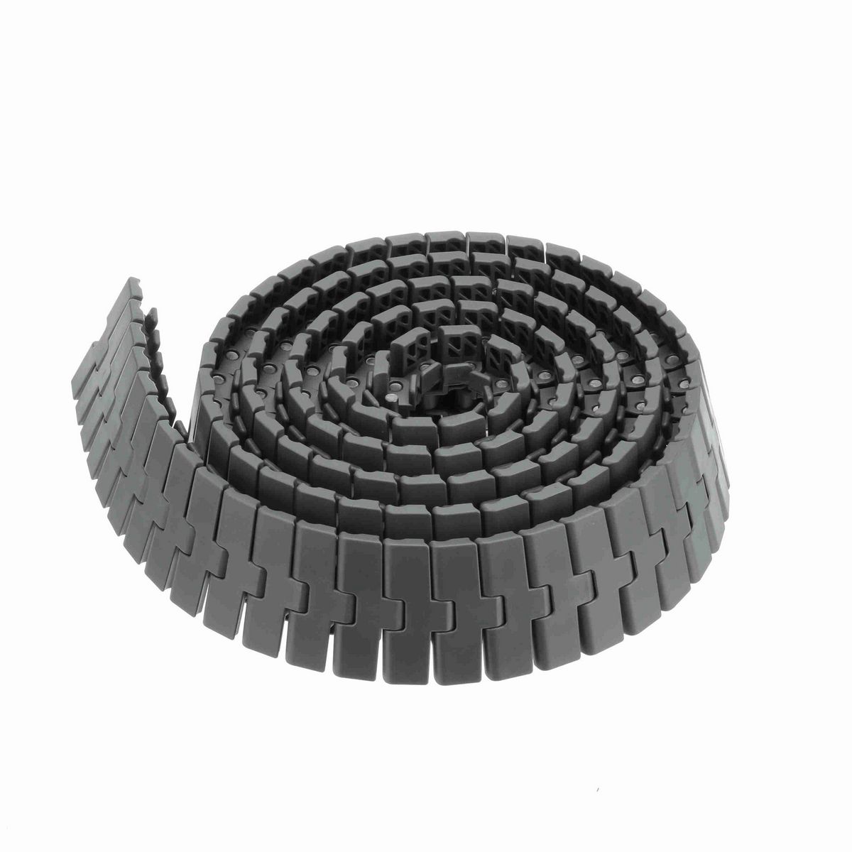 System Plast 2250FT-TAB Side-flexing Solid Top, Material: Gray Low Friction, Width: 3.3in, Pitch: 1in - LFG2250FT-TAB-K330