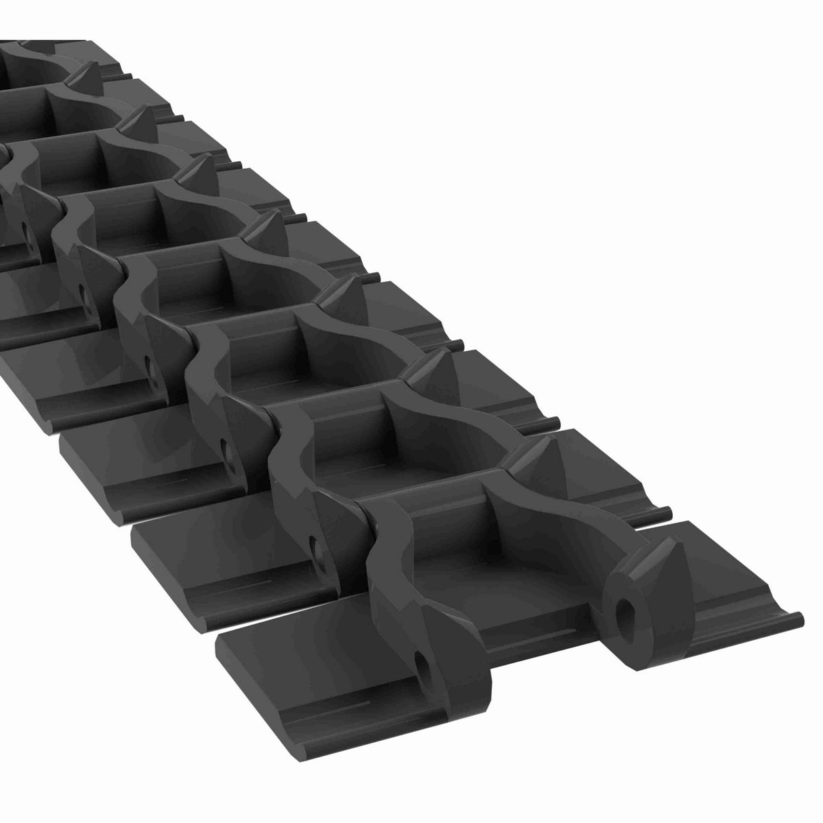 Rexnord 879B Side-flexing Solid Top, Material: Black Melt Resistant, Width: 3.25in, Pitch: 1.5in - 81417391