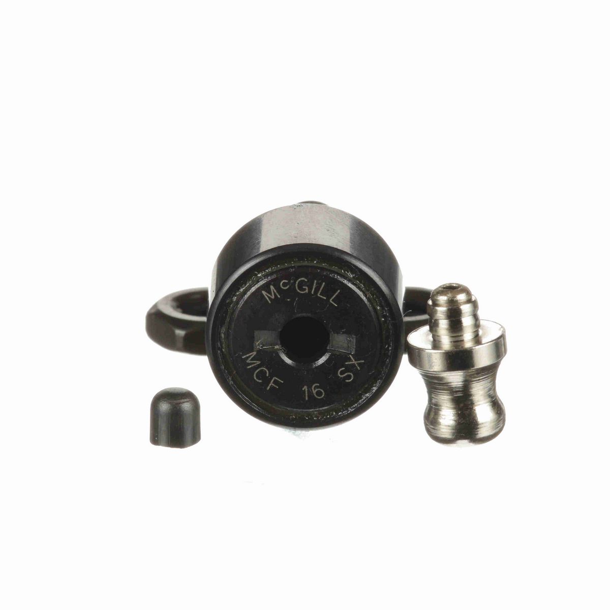 Опорный ролик с цапфой McGill CAMROL MCF 16 SX, цилиндрический, с уплотнением, со шлицем под отвёртку, метрический