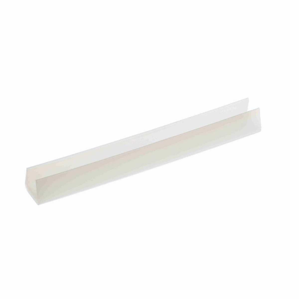 System Plast Bar Cap: 0.75"W X 0.69"H X 240"L White UHMW-PE - VG-P12BC-20