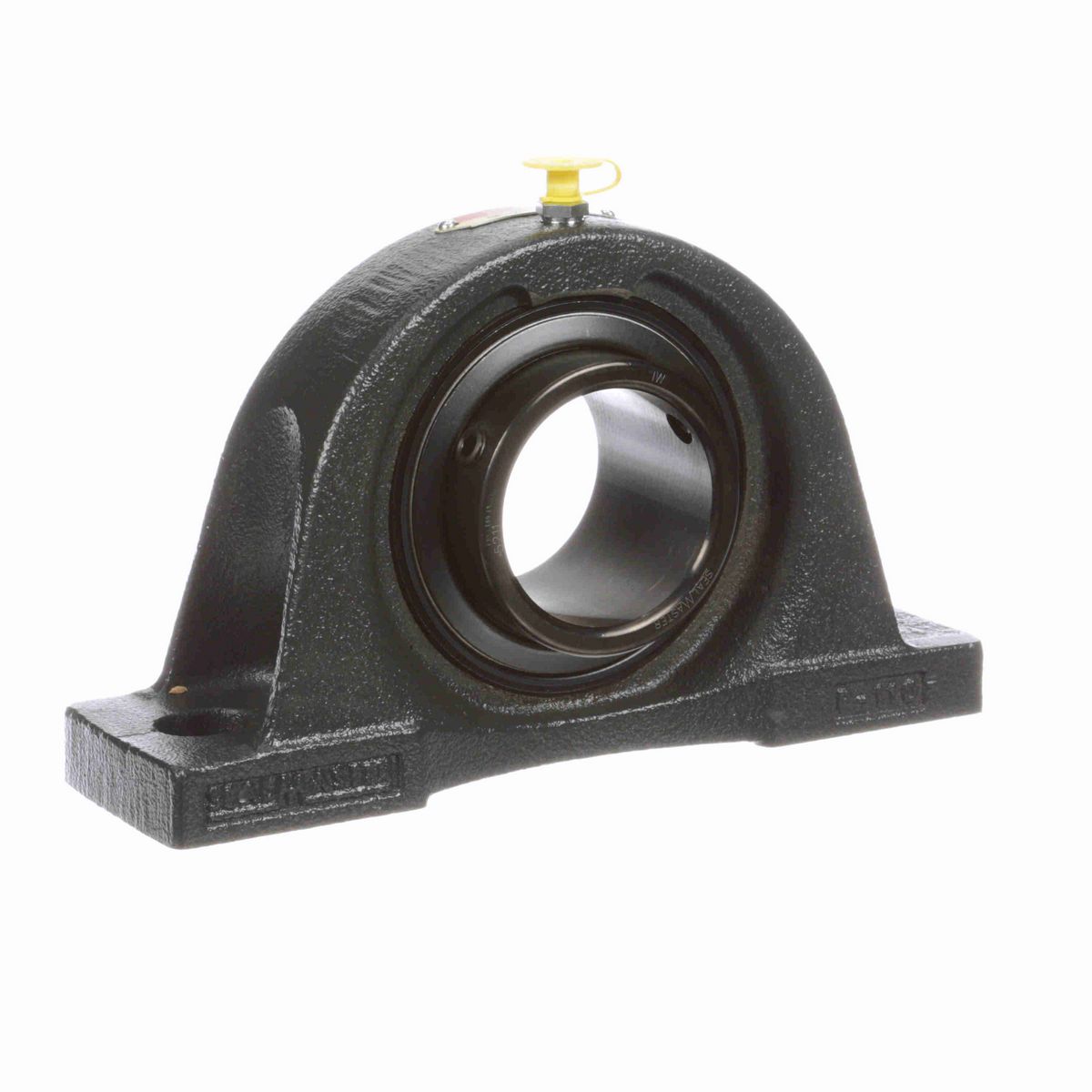 Sealmaster Mounted Cast Iron Two Bolt Pillow Block Ball Bearing - 52100 Bearing Steel, Black Oxided - Setscrew Lock - NP-211