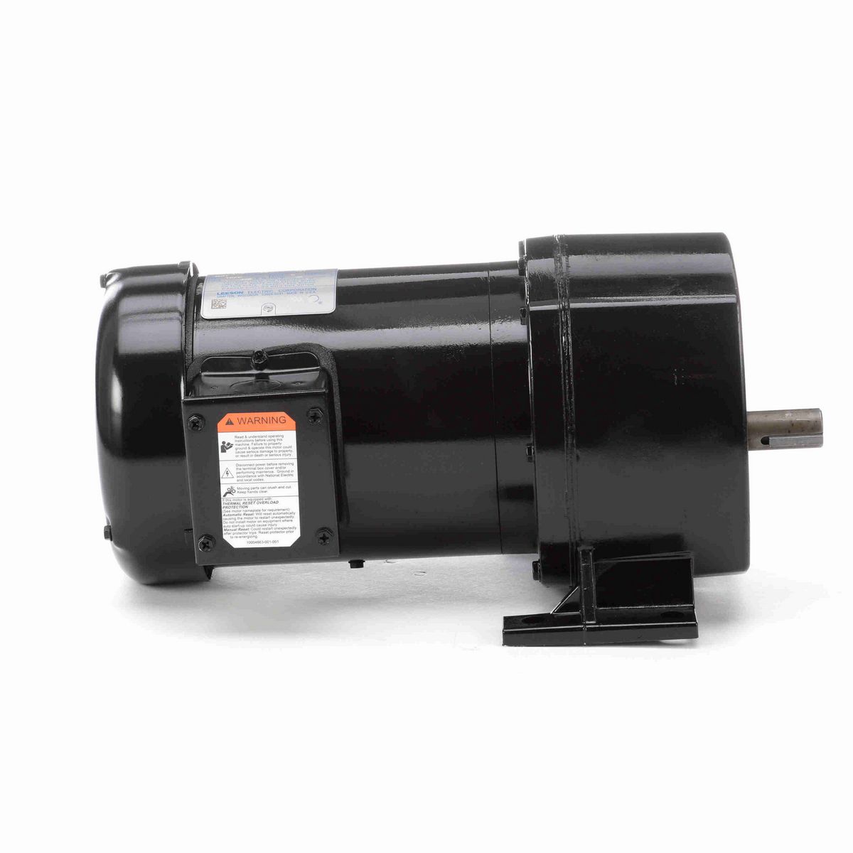 LEESON Parallel Shaft Gearmotor, 0.50 HP, 3 Ph, 60 Hz, 208-230/460 V, 59 RPM, 48Y Frame, TEFC - 107034.00