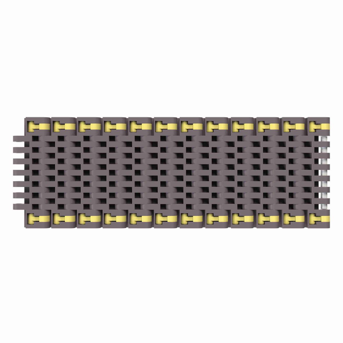 Rexnord 8505 Straight Running Solid Top, Material: Brown High Performance, Width: 3.25in, Pitch: 0.75in - 81418511