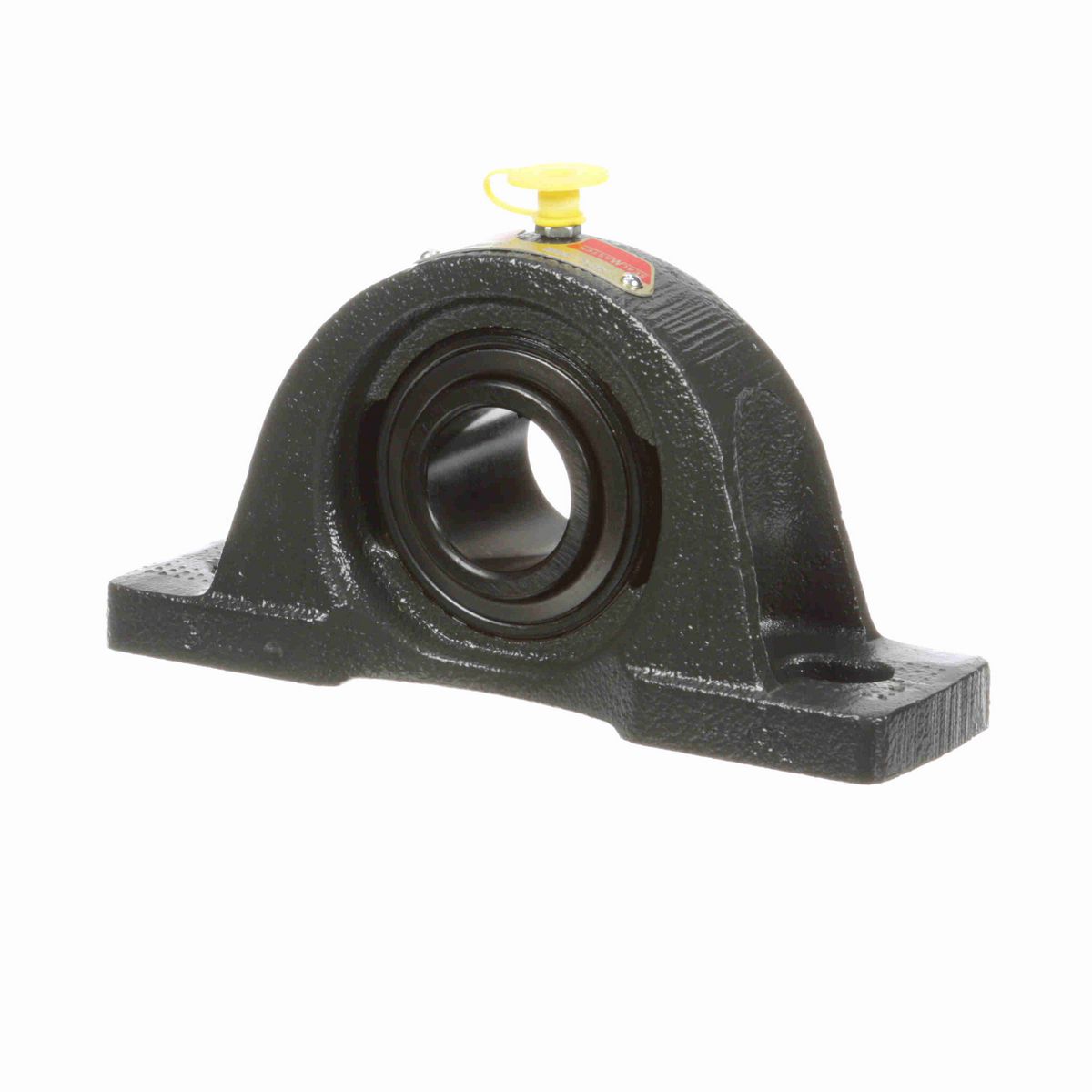 Sealmaster Mounted Cast Iron Two Bolt Low Base Pillow Block Ball Bearing - 52100 Bearing Steel, Black Oxided - Setscrew Lock - NPL-206
