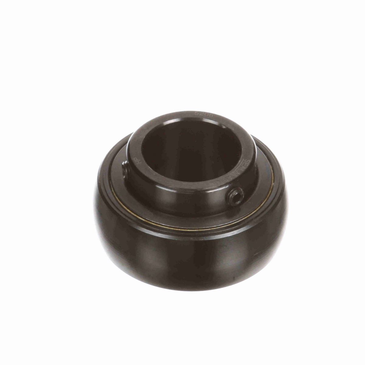 Sealmaster Mounted Insert Only Ball Bearing - 52100 Bearing Steel, Black Oxided - Setscrew Lock - 5206