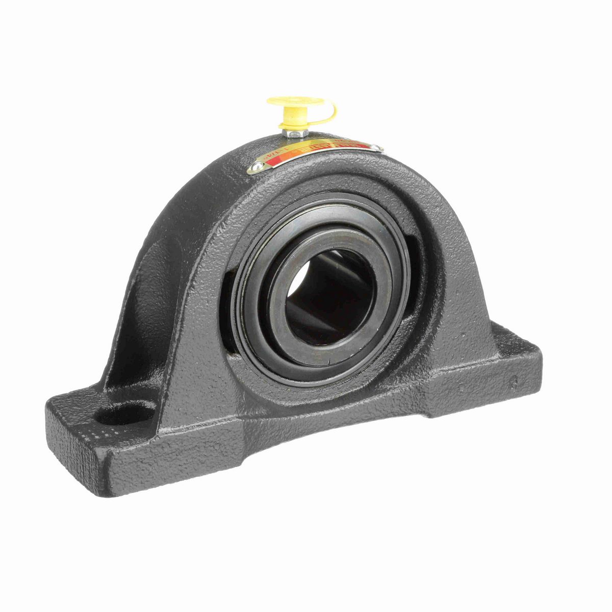 Sealmaster Mounted Cast Iron Two Bolt Pillow Block Ball Bearing - 52100 Bearing Steel, Black Oxided - Setscrew Lock - NP-20