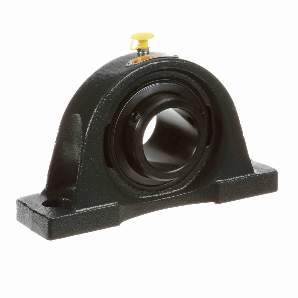 Sealmaster Mounted Cast Iron Two Bolt Pillow Block Ball Bearing - 52100 Bearing Steel, Black Oxided - Double Setscrew Lock - NPD-32