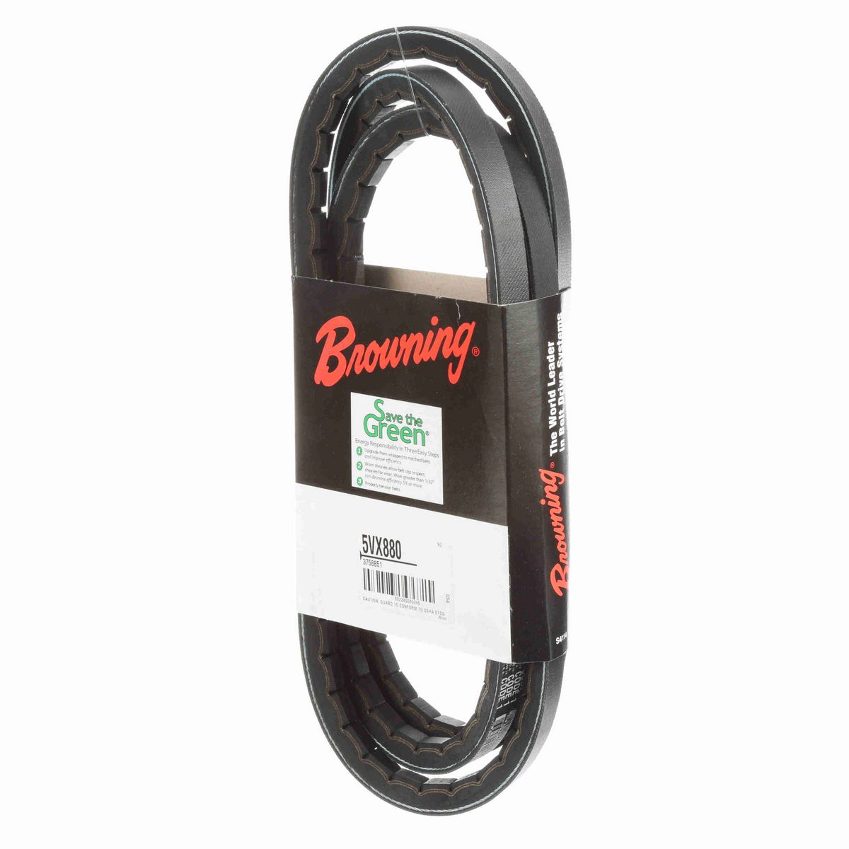 Browning EPDM Notched Belt 98% Efficient - 5VX880
