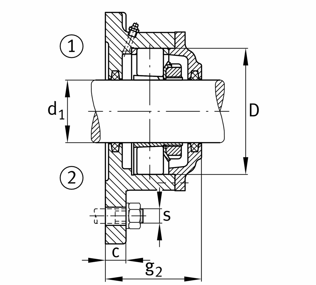 Фланцевый корпус FAG F508-WB-L