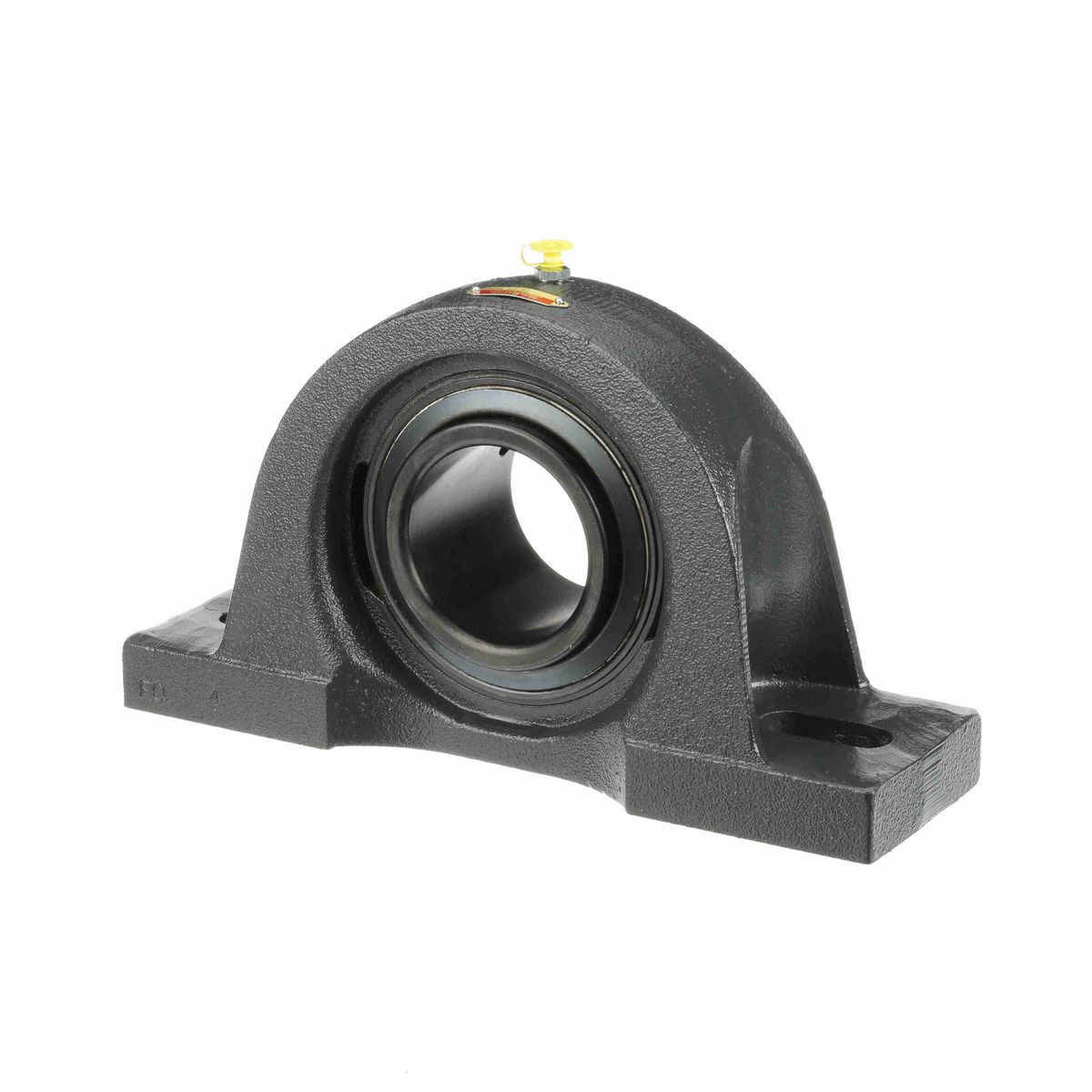 Sealmaster Mounted Cast Iron Two Bolt Pillow Block Ball Bearing - 52100 Bearing Steel, Black Oxided - Setscrew Lock - MP-56