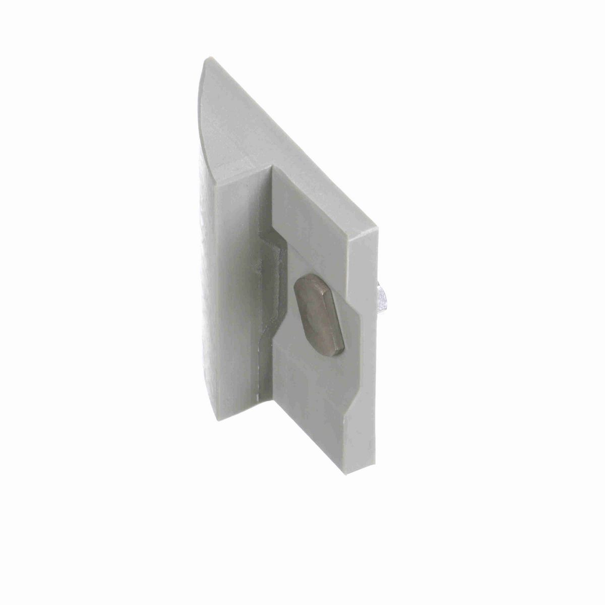 System Plast Nose/Side Plow: 3.7"W X 3.7"H X 1"L White UHMW-PE - VG-686SP-3.0