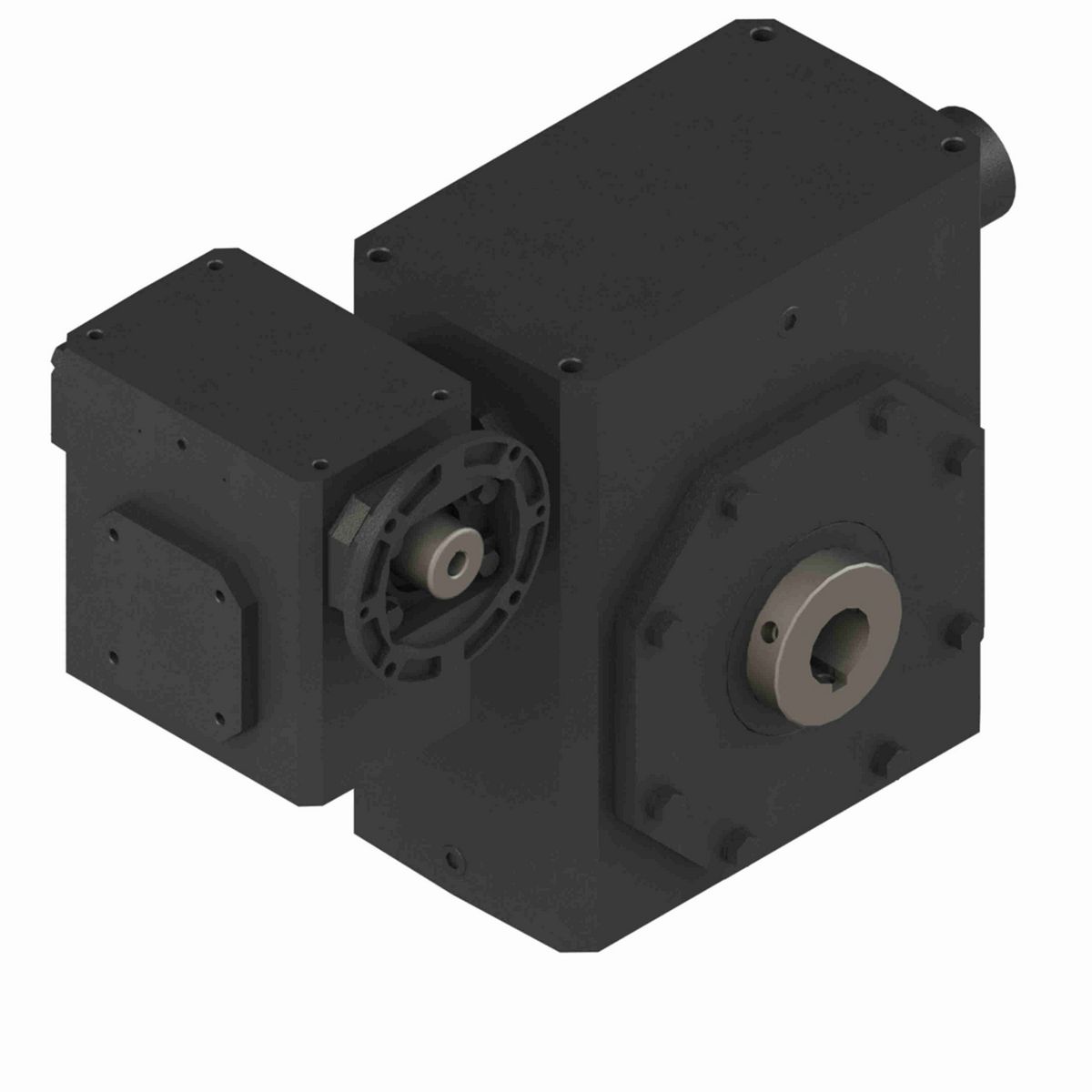 Hub City GW Series Worm Gear Reducer Cast Iron Double-Reduction Worm Reducer - GW6005 1200/1 WR 56C 3.438