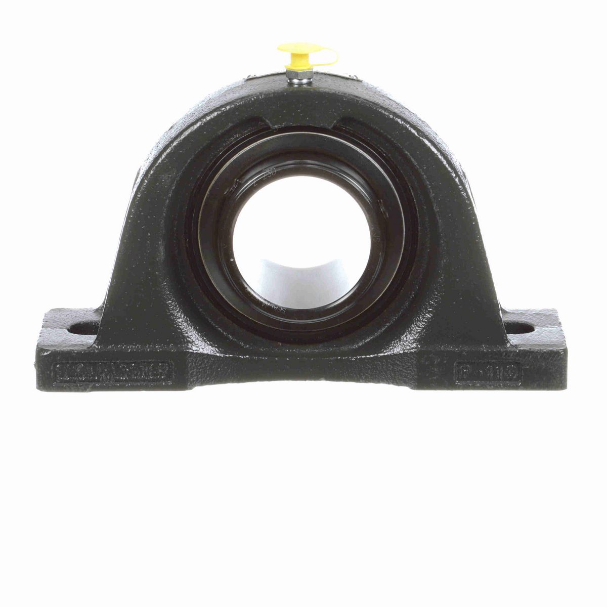 Sealmaster Mounted Cast Iron Two Bolt Pillow Block Ball Bearing - 52100 Bearing Steel, Black Oxided - Double Setscrew Lock - NPD-35