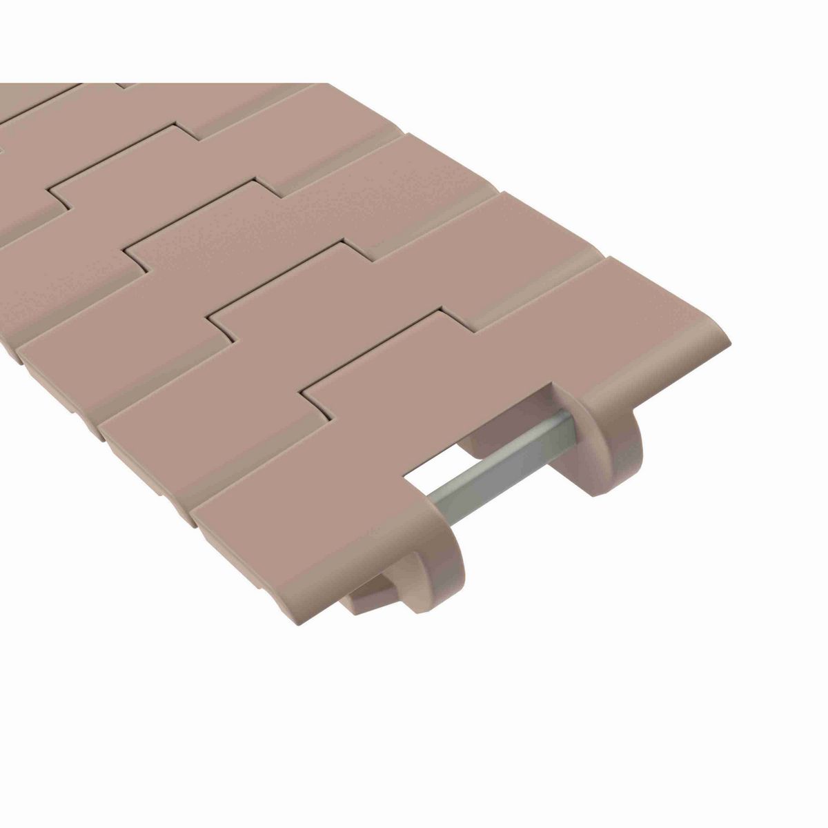 Rexnord 882TAB Side-flexing Solid Top, Material: Tan Low Friction, Width: 4.5in, Pitch: 1.5in - LF882T-4-1/2