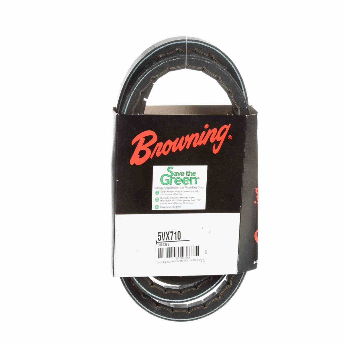 Browning EPDM Notched Belt 98% Efficient - 5VX710