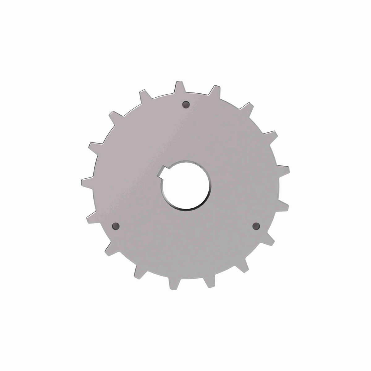 Rexnord 820 Series Solid One Piece Cast Iron Sprocket with 17 Teeth and a 1in Round Shaft-Ready Bore with Keyway & Setscrew - 401-195-13