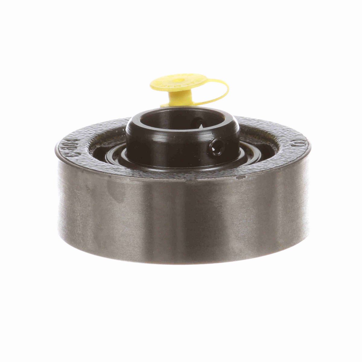 Sealmaster Mounted Cast Iron Cylindrical Cartridge Ball Bearing - 52100 Bearing Steel, Black Oxided - Setscrew Lock - SC-16C