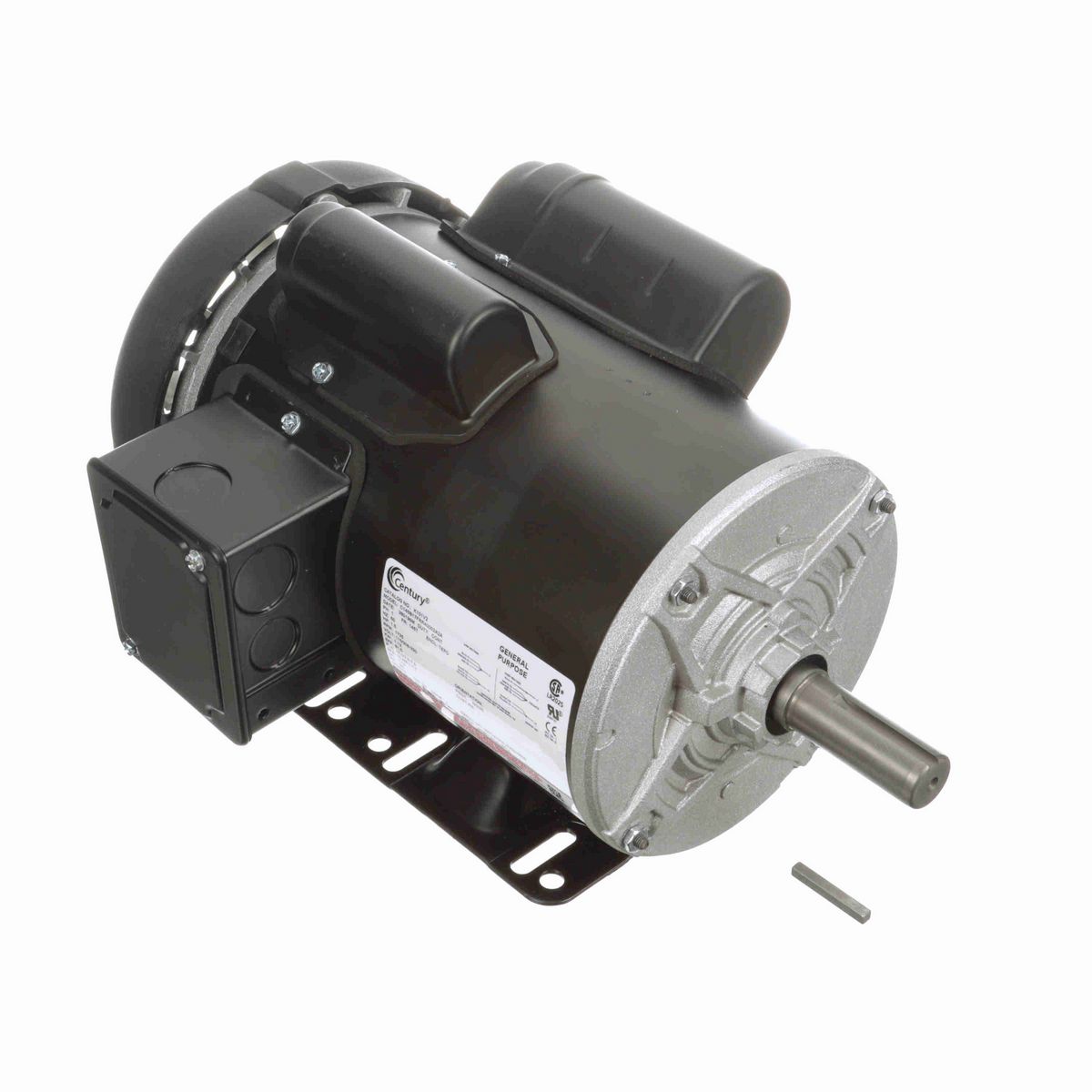 Century General Purpose Farm Duty Motor, 1.5 HP, 1 Ph, 60 Hz, 115/208-230 V, 1800 RPM, 145T Frame, TEFC - K101V2