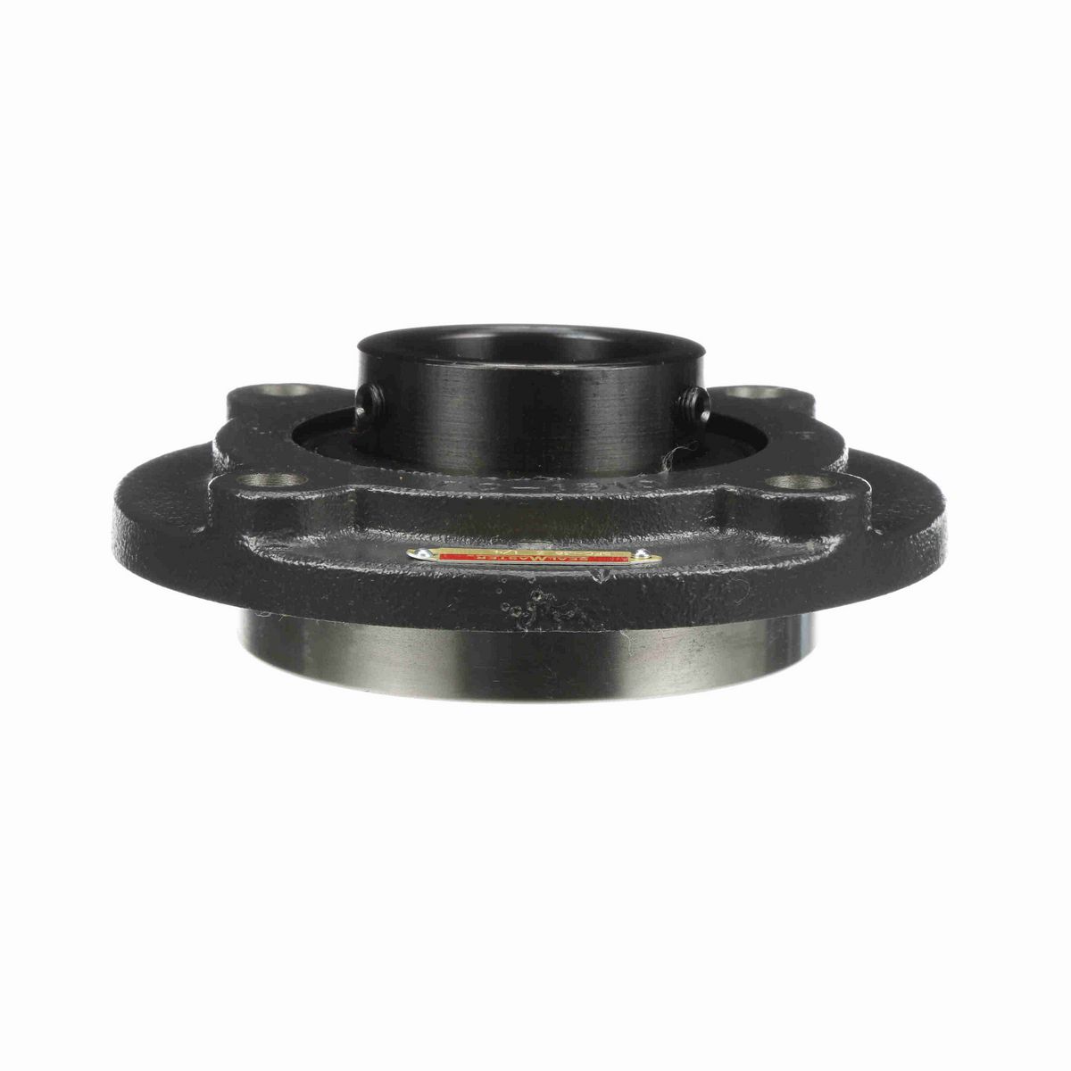 Sealmaster Mounted Cast Iron Flange Cartridge Ball Bearing - 52100 Bearing Steel, Black Oxided - Setscrew Lock - SFC-36