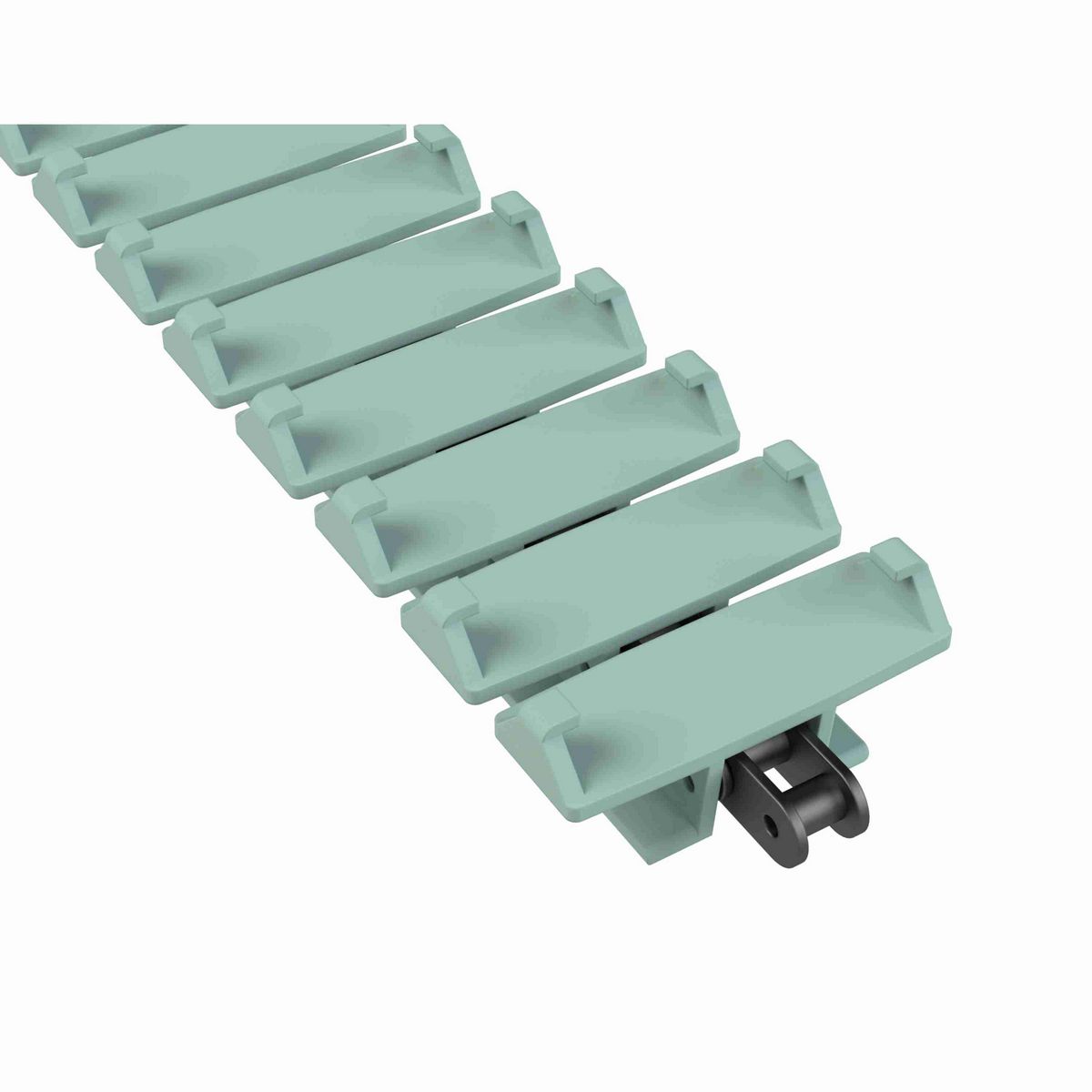 Rexnord 1873TAB SideGrip™ Side-flexing, Material: Heat Stabilized (Green), Width: 3.75in, Pitch: 1.5in - 81439311