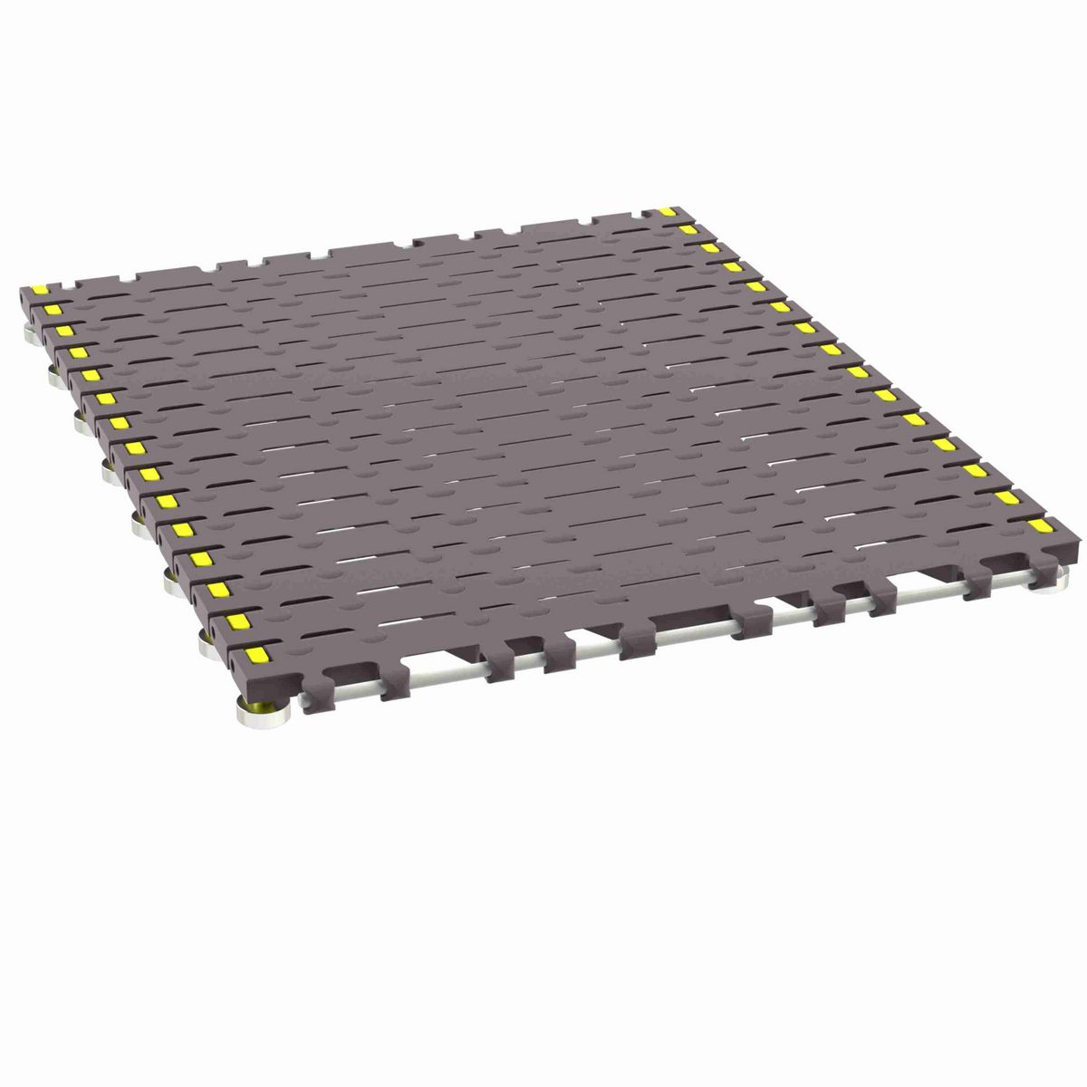 Rexnord 7956B Side-flexing Flush Grid, Material: Brown High Performance, Width: 15in, Pitch: 1.25in - 10324703