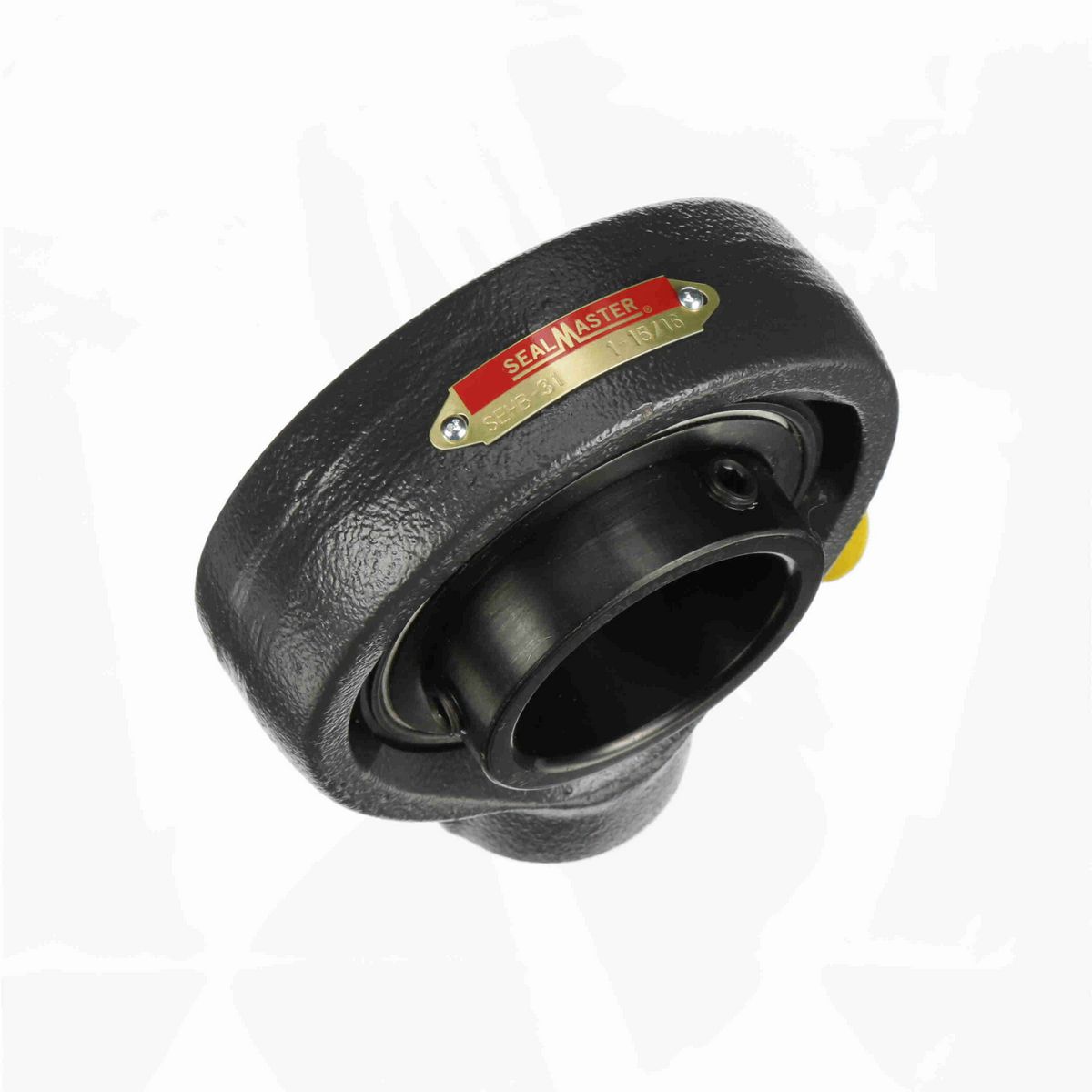 Sealmaster Mounted Cast Iron Hanger Unit Ball Bearing - 52100 Bearing Steel, Black Oxided - Setscrew Lock - SEHB-31
