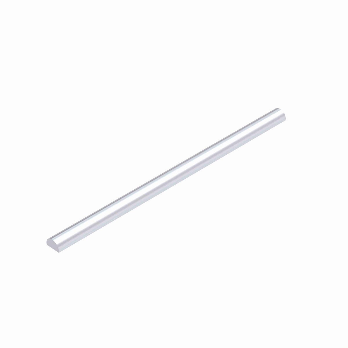 System Plast Half Round Rod: 0.63"W X 0.32"H X 240"L Stainless Steel - VG-S58HR-20