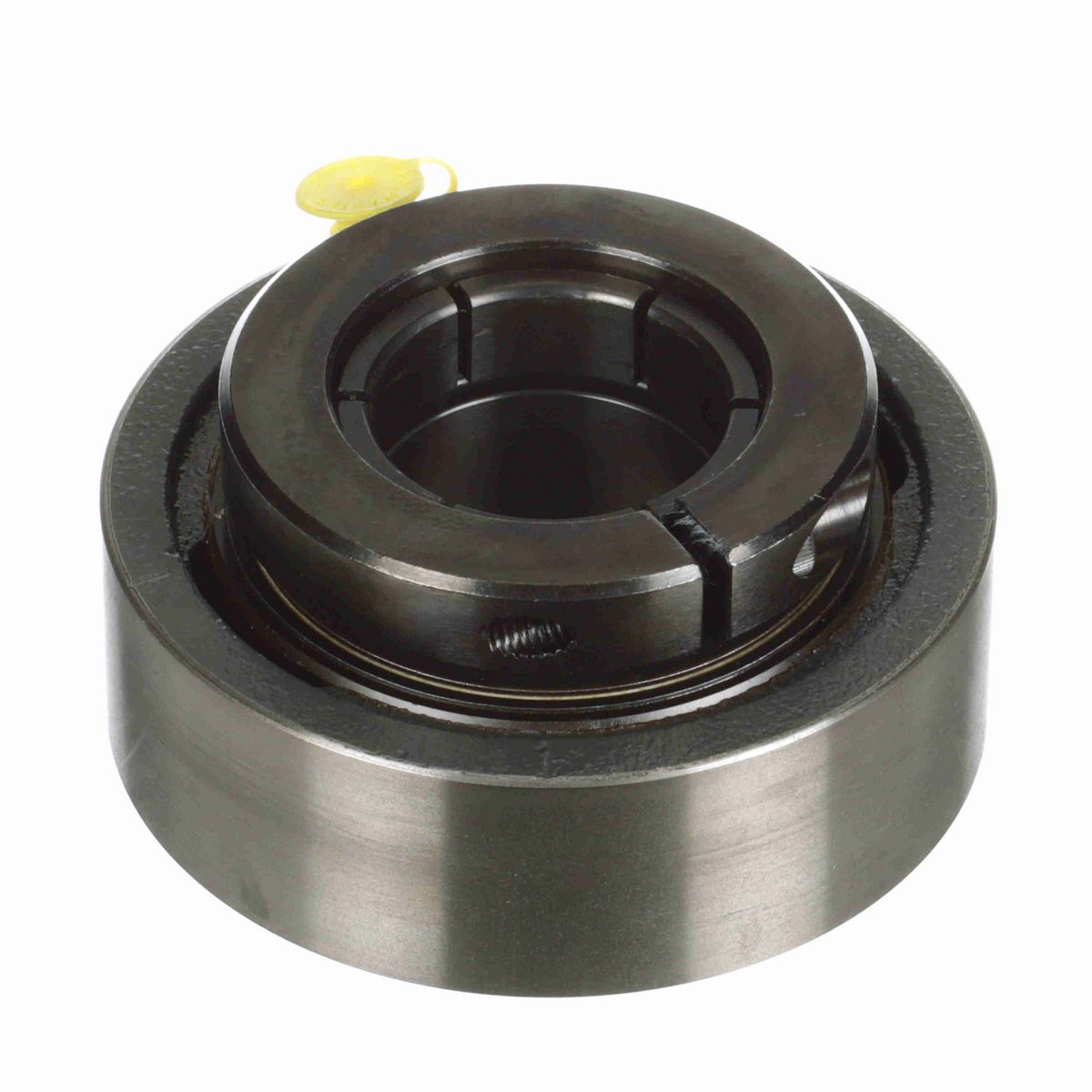 Sealmaster Mounted Cast Iron Cylindrical Cartridge Ball Bearing - 52100 Bearing Steel, Black Oxided - Concentric Lock - MSC-31T