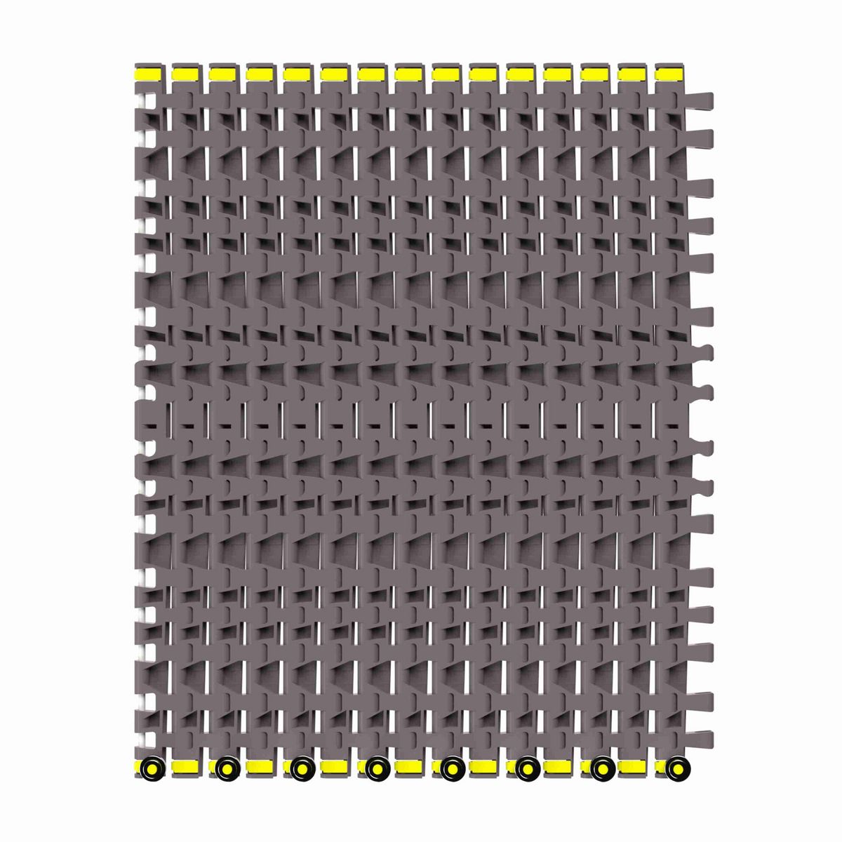 Rexnord 7956B Side-flexing Flush Grid, Material: Brown High Performance, Width: 24in, Pitch: 1.25in - 81450541