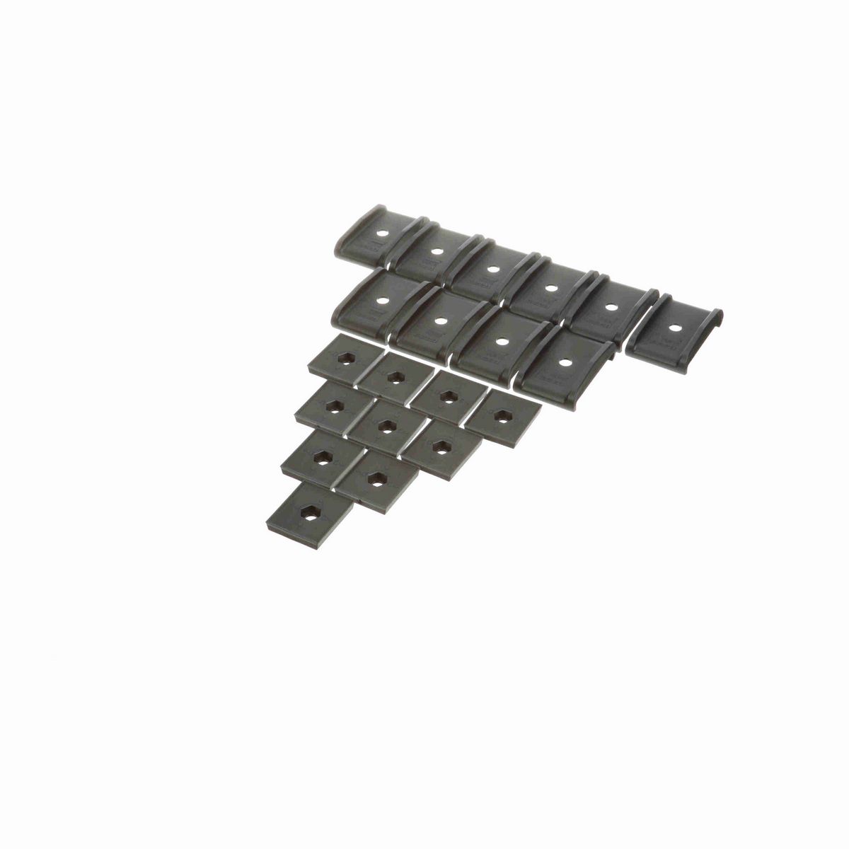 System Plast Double Rail Clamp, Polyamide, for~3/8" Hardware - VG-011-01-P-38