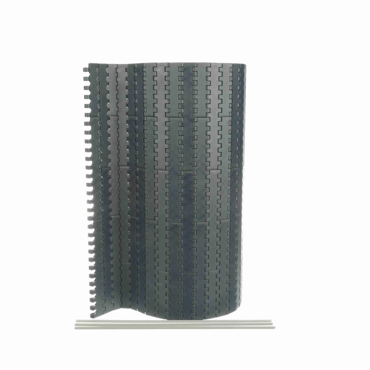 System Plast 2190FT Straight Running Solid Top, Material: NG evo (Gray Blue), Width: 15in, Pitch: 0.75in - NGE2190FT-K1500