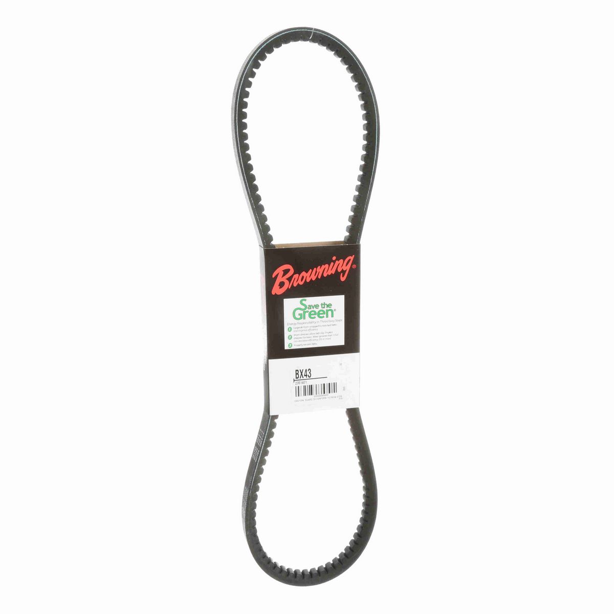 Browning EPDM Notched Belt 98% Efficient - BX43