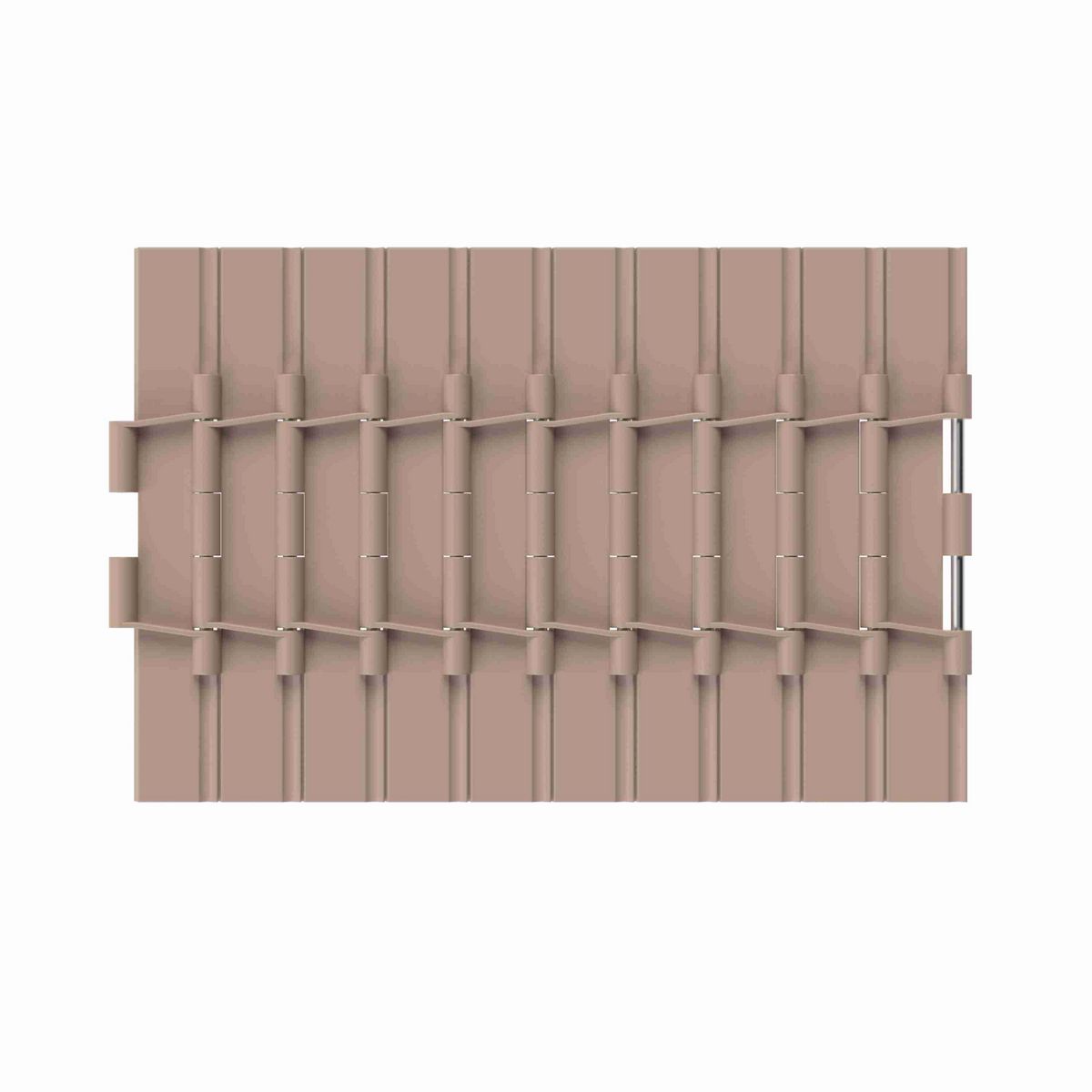 Rexnord 821 Straight Running Solid Top, Material: Tan Low Friction, Width: 7.5in, Pitch: 1.5in - LF821K7-1/2