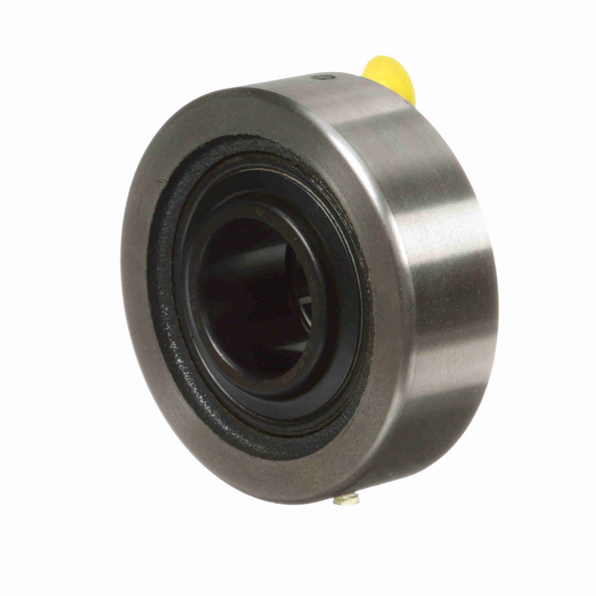 Sealmaster Mounted Cast Iron Cylindrical Cartridge Ball Bearing - 52100 Bearing Steel, Black Oxided - Concentric Lock - SC-23T