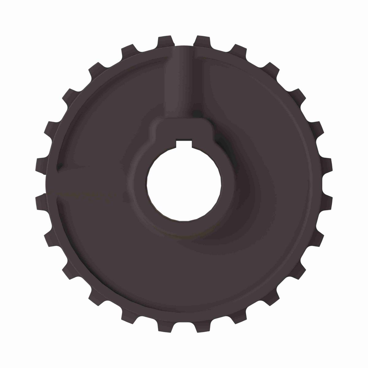 Rexnord 5930 Series Solid One Piece Molded Acetal Sprocket with 24 Teeth and a 1-3/16in Round Shaft-Ready Bore with Keyway & 2 Setscrews - 114-699-5