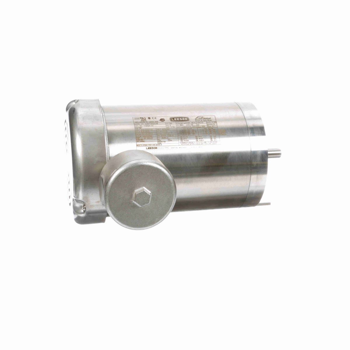 LEESON General Purpose Motor, 3 & 2 HP, 3 Ph, 60 & 50 Hz, 230/460 & 190/380 V, 3600 & 3000 RPM, 56C Frame, TEFC - 119525.00