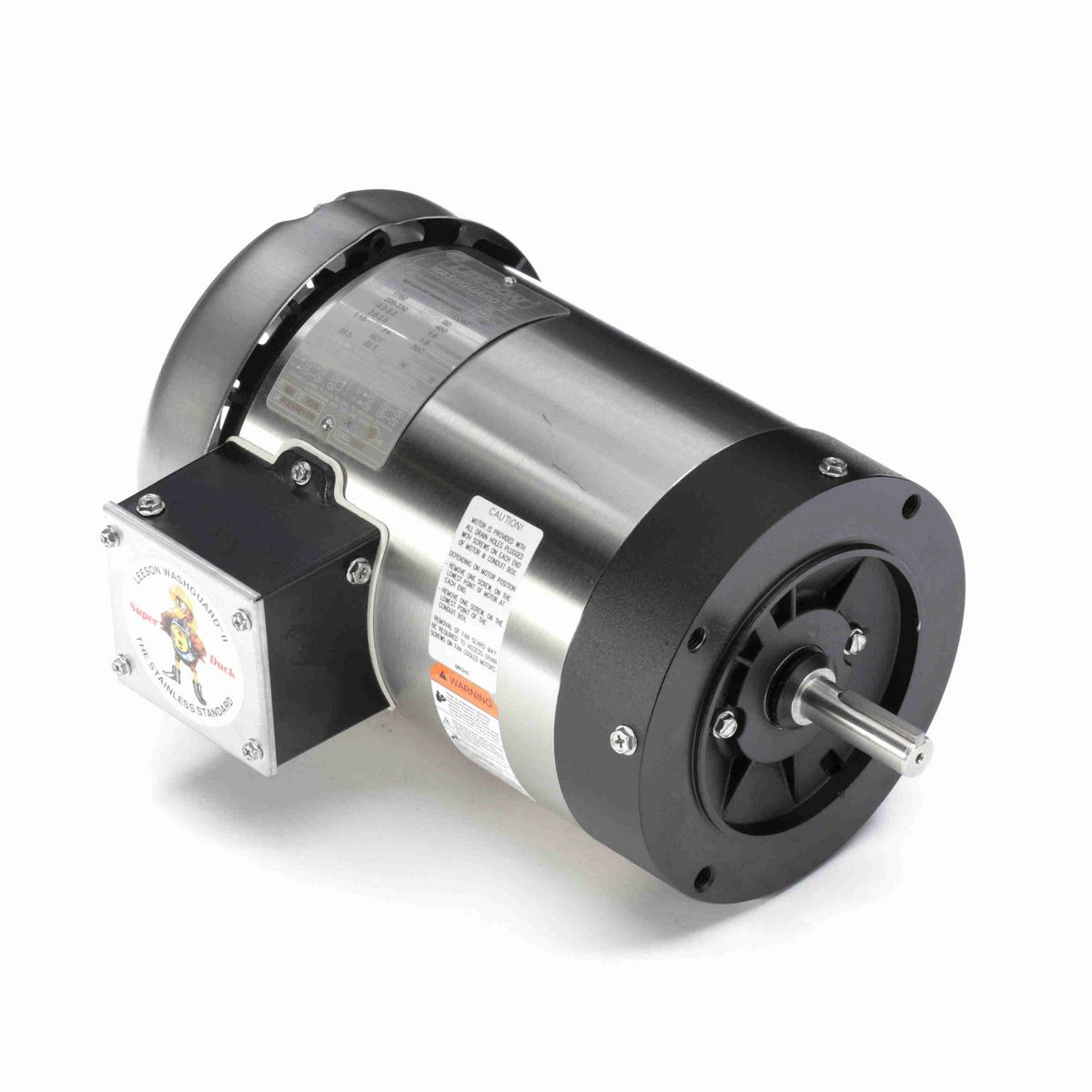 LEESON Washguard® ll General Purpose Motor, 1 HP, 3 Ph, 60 Hz, 230/460 V, 1800 RPM, 56C Frame, TEFC - 119487.00