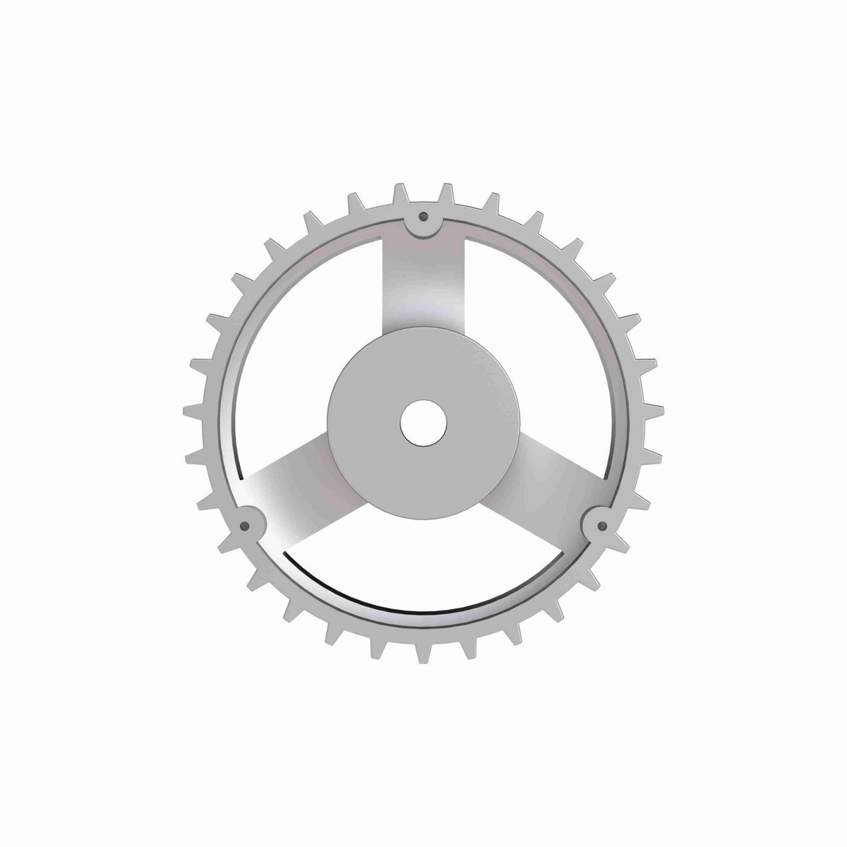 Rexnord 820 Series Solid One Piece Cast Iron Sprocket with 31 Teeth and a 3/4in Round Rough Stock Bore (RSB) - 401-165-2