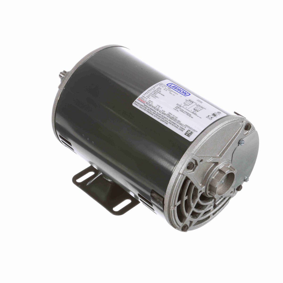 LEESON General Purpose Motor, 0.75 & 0.50 HP, 3 Ph, 60 & 50 Hz, 208-230/460 & 190/380 V, 1800 & 1500 RPM, 56 Frame, DP - G908A