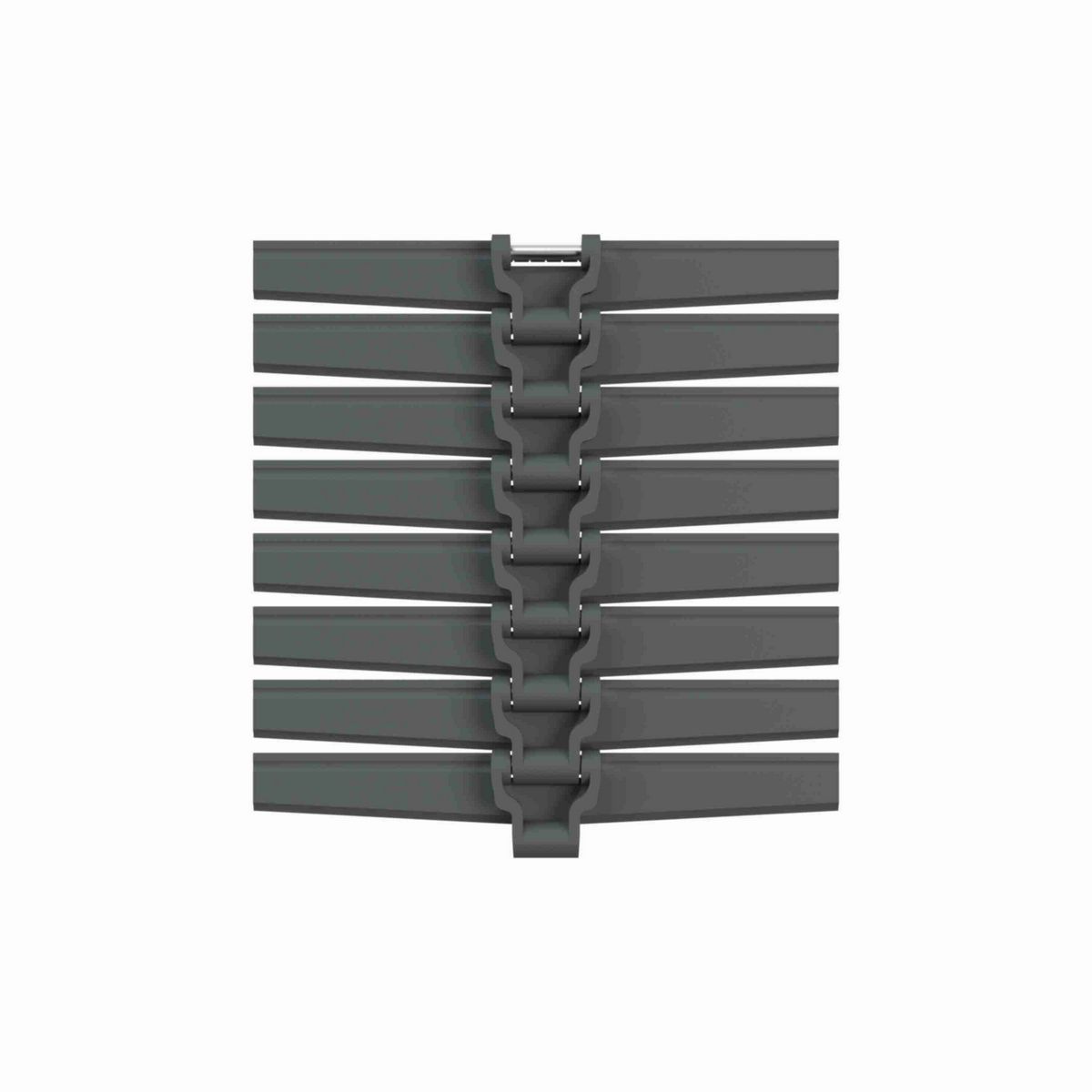 Rexnord HDFM LBP Side-flexing Low Backline Pressure, Material: Internally Lubricated Polyacetal (Grey), Width: 12in, Pitch: 1.5in - 752.88.20