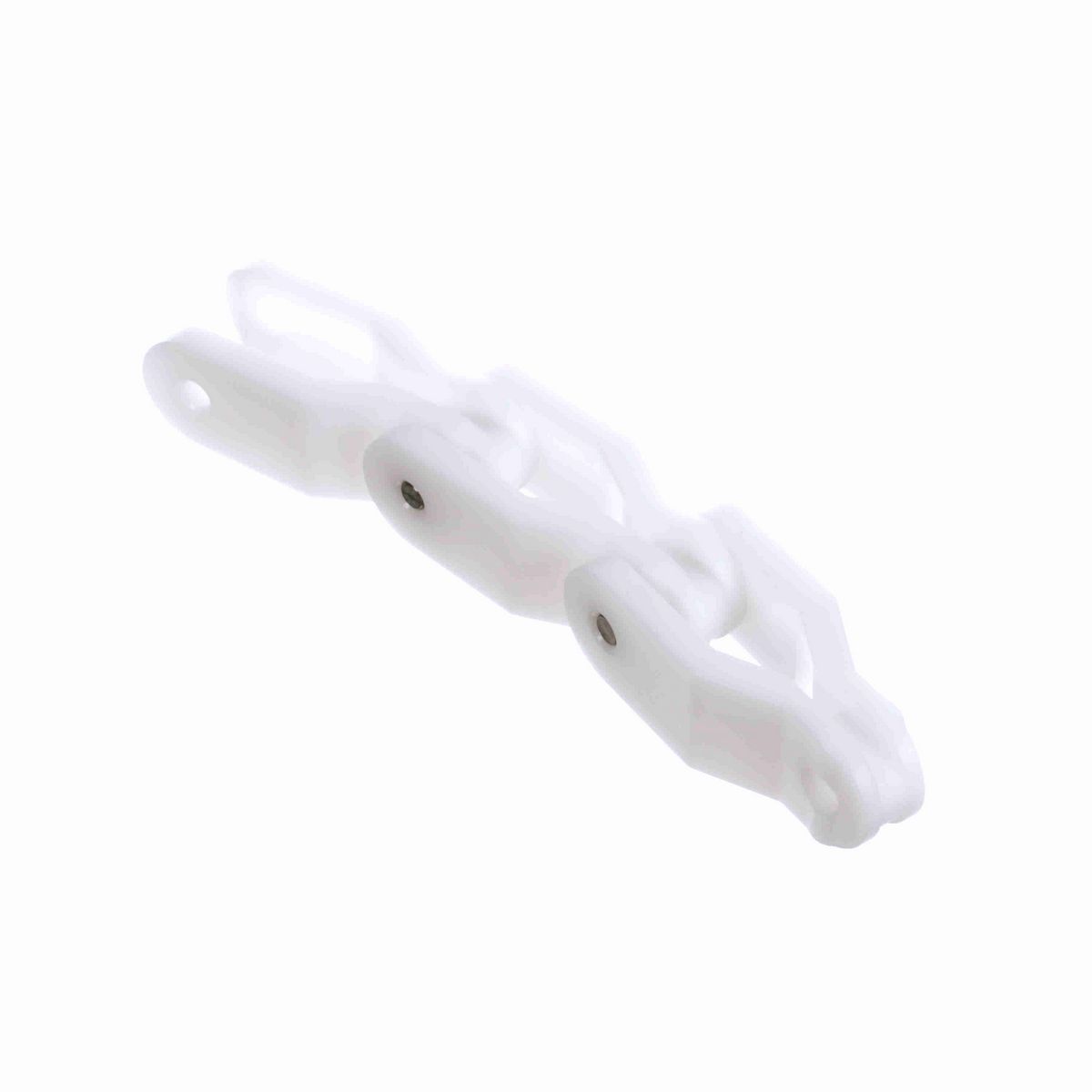 System Plast 1400 Side-flexing Solid Top, Material: White Low Friction, Width: 65.5mm, Pitch: 3.25in - LFW1400