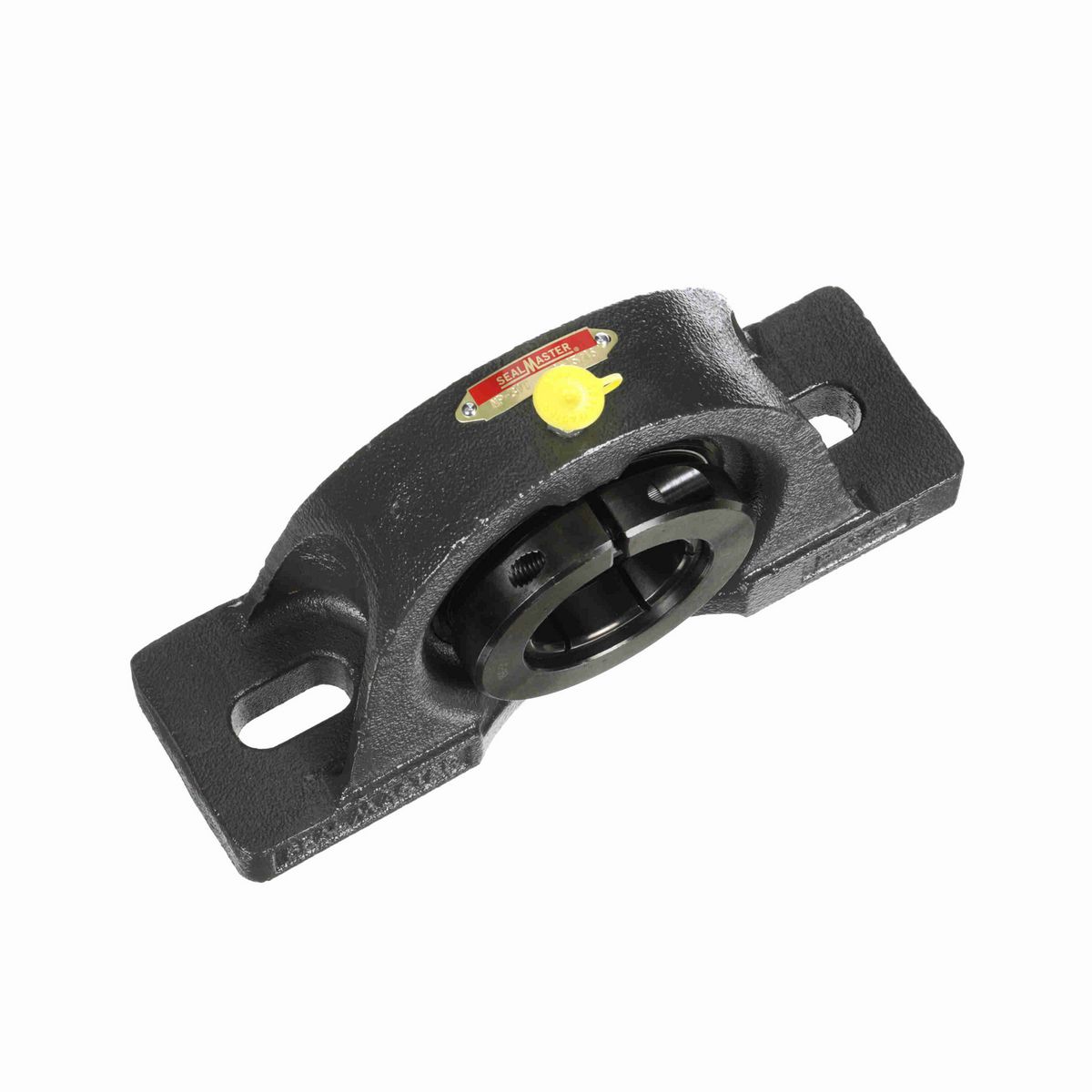 Sealmaster Mounted Cast Iron Two Bolt Pillow Block Ball Bearing - 52100 Bearing Steel, Black Oxided - Concentric Lock - MP-31T