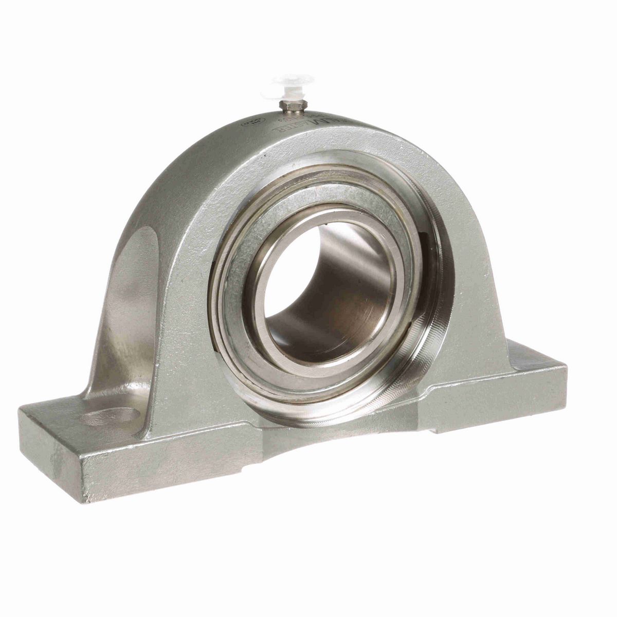 Sealmaster Mounted Stainless Steel Two Bolt Pillow Block Ball Bearing - 52100 Bearing Steel, Phosphorus Nickel Coated - Setscrew Lock - Corrosion Resistant - CRPS-PN39