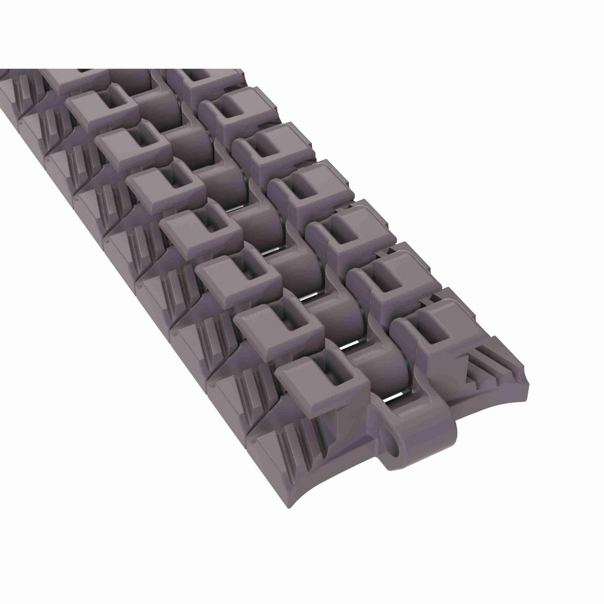 Rexnord 1055 FTM Side-flexing Solid Top, Material: Brown High Performance, Width: 84mm, Pitch: 1in - 81425501