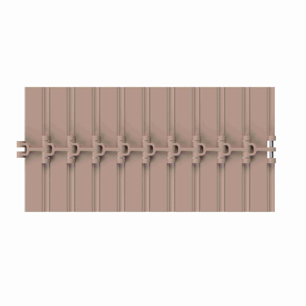 Rexnord 831 Straight Running Solid Top, Material: Tan Low Friction, Width: 7.5in, Pitch: 1.5in - LF831K7-1/2