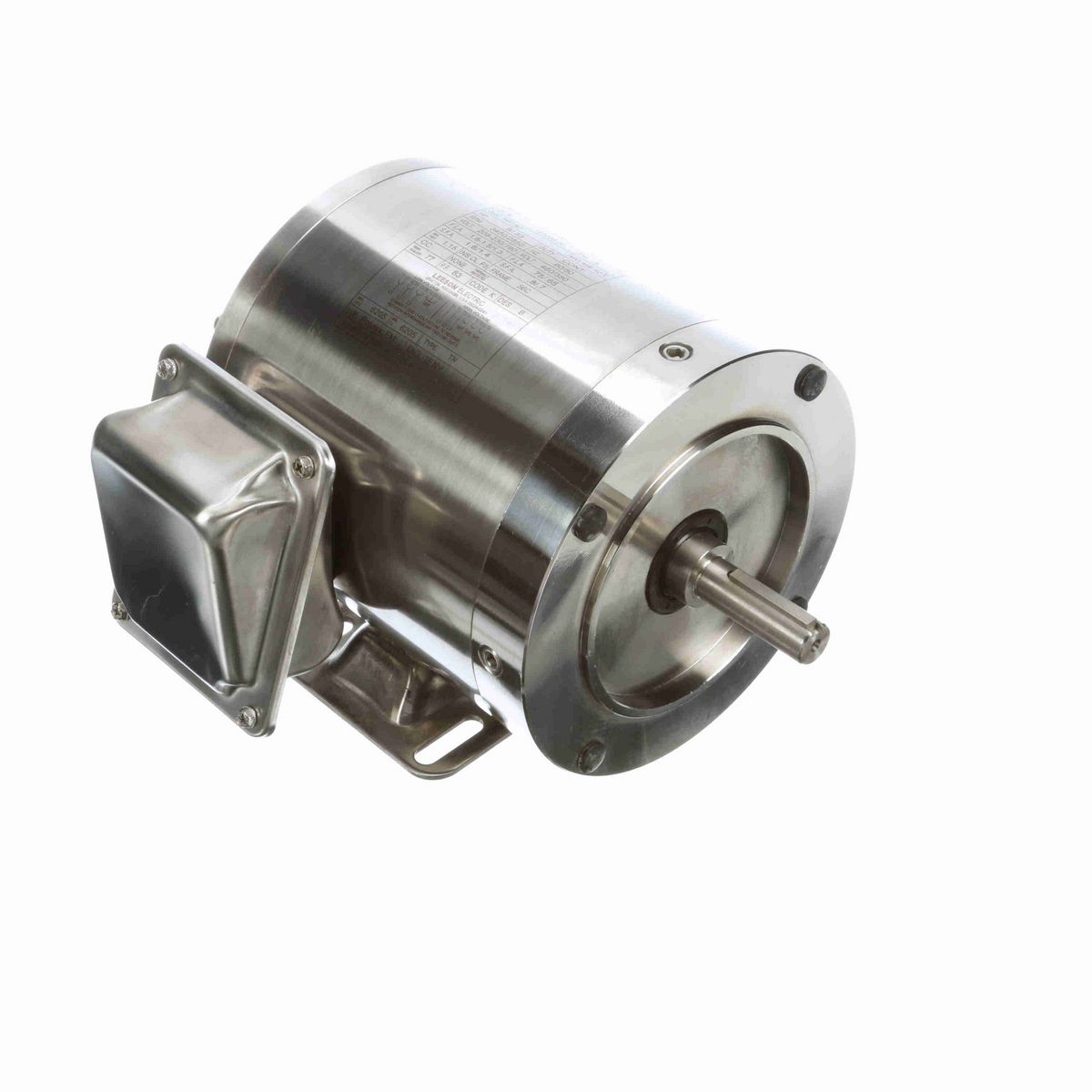 LEESON SST Duck™ General Purpose Motor, 0.50 & 0.33 HP, 3 Ph, 60 & 50 Hz, 230/460 & 190/380 V, 3600 & 3000 RPM, 56C Frame, TENV - 191203.00