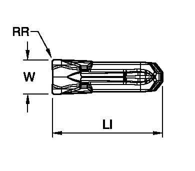 Grooving, and Cut-Off - Carbide insert Kennametal Beyond Evolution - Cut-Off Insert - CF Geometry - Metric [5941078]