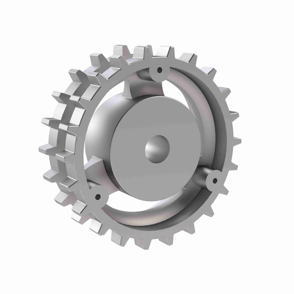 Rexnord 820 Series Solid One Piece Cast Iron Sprocket with 22 Teeth and a 3/4in Round Rough Stock Bore (RSB) - 401-153-2